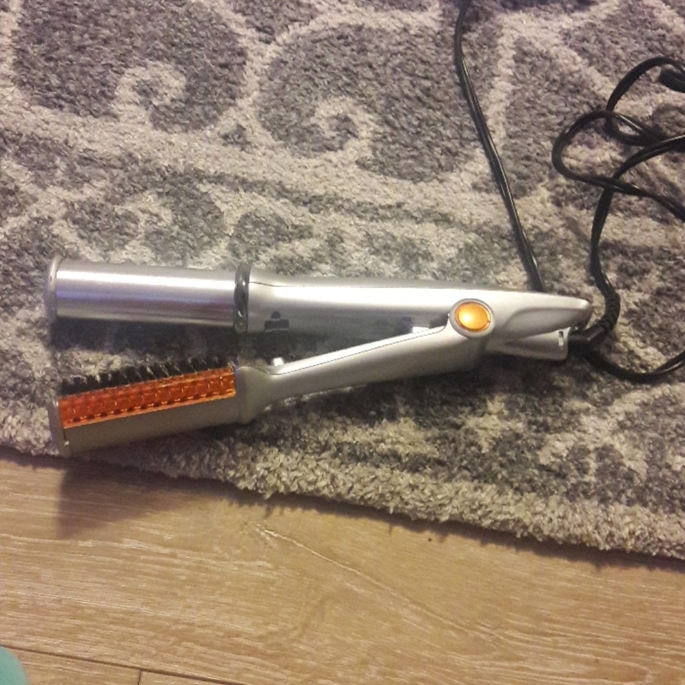 instyler curling wand and hair straightener.